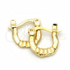 Oro Laminado Children Hoop, Gold Filled Style Polished, Golden Finish, 96.041