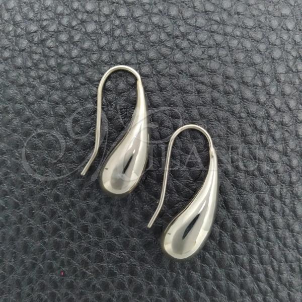 Sterling Silver Dangle Earring, Teardrop Design, Polished, Silver Finish, 02.397.0008
