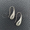 Sterling Silver Dangle Earring, Teardrop Design, Polished, Silver Finish, 02.397.0008