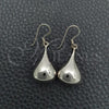 Sterling Silver Dangle Earring, Teardrop Design, Polished, Silver Finish, 02.397.0002