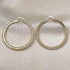Oro Laminado Large Hoop, Gold Filled Style Diamond Cutting Finish, Golden Finish, 02.213.0830.50