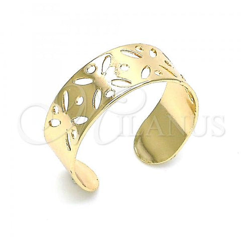 Oro Laminado Toe Ring, Gold Filled Style Polished, Golden Finish, 01.376.0004 (One size fits all)