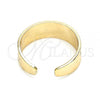 Oro Laminado Toe Ring, Gold Filled Style Dolphin Design, Polished, Golden Finish, 01.117.0005 (One size fits all)