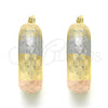 Oro Laminado Medium Hoop, Gold Filled Style Polished, Tricolor, 02.106.0014.1.30