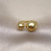 Oro Laminado Elegant Ring, Gold Filled Style Ball Design, Polished, Golden Finish, 01.341.0122