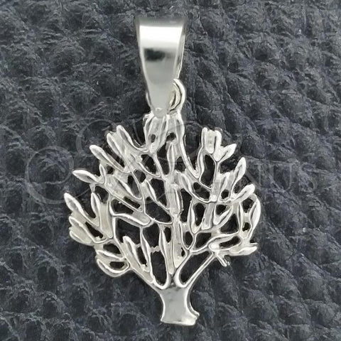 Sterling Silver Fancy Pendant, Polished, Silver Finish, 05.392.0009