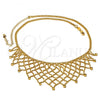 Oro Laminado Fancy Necklace, Gold Filled Style Polished, Golden Finish, 5.011.009