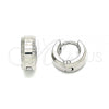 Stainless Steel Huggie Hoop, Polished, Steel Finish, 02.255.0005.10