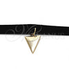 Oro Laminado Fancy Necklace, Gold Filled Style Choker Design, Diamond Cutting Finish, Golden Finish, 04.215.0006.13