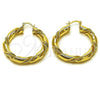 Oro Laminado Medium Hoop, Gold Filled Style Polished, Golden Finish, 02.170.0526.40