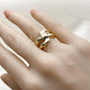 Oro Laminado Elegant Ring, Gold Filled Style Polished, Golden Finish, 01.310.0037