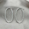 Sterling Silver Medium Hoop, Diamond Cutting Finish, Silver Finish, 02.389.0106.30