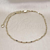 Oro Laminado Basic Anklet, Gold Filled Style Polished, Golden Finish, 03.213.0311.10