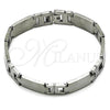 Stainless Steel Solid Bracelet, Polished, Steel Finish, 03.114.0340.2.08