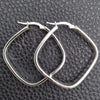 Sterling Silver Medium Hoop, Diamond Cutting Finish, Silver Finish, 02.389.0136.40