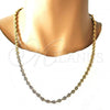 Oro Laminado Basic Necklace, Gold Filled Style Puff Mariner Design, Polished, Golden Finish, 04.63.1310.28