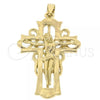 Oro Laminado Religious Pendant, Gold Filled Style Golden Finish, 5.189.022
