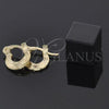Oro Laminado Children Hoop, Gold Filled Style Diamond Cutting Finish, Golden Finish, 5.159.077