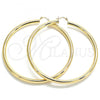 Oro Laminado Extra Large Hoop, Gold Filled Style Polished, Golden Finish, 02.170.0314.90