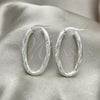 Sterling Silver Medium Hoop, Diamond Cutting Finish, Silver Finish, 02.389.0116.30