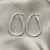 Sterling Silver Medium Hoop, Polished, Silver Finish, 02.389.0097.30