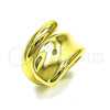 Oro Laminado Elegant Ring, Gold Filled Style Chunky Design, Polished, Golden Finish, 01.341.0118