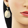 Oro Laminado Dangle Earring, Gold Filled Style Polished, Golden Finish, 02.414.0009