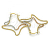 Oro Laminado Medium Hoop, Gold Filled Style Diamond Cutting Finish, Tricolor, 02.65.2529.40