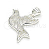 Sterling Silver Fancy Pendant, Bird Design, Polished,, 05.398.0055