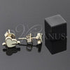 Oro Laminado Stud Earring, Gold Filled Style Heart Design, Yellow Enamel Finish, Golden Finish, 02.64.0284 *PROMO*