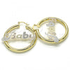 Oro Laminado Medium Hoop, Gold Filled Style Polished, Tricolor, 02.63.2654.1.40