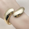 Oro Laminado Individual Bangle, Gold Filled Style Teardrop Design, Polished, Golden Finish, 07.215.0009.05