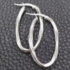 Sterling Silver Medium Hoop, Diamond Cutting Finish, Silver Finish, 02.389.0118.30