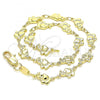 Oro Laminado Fancy Anklet, Gold Filled Style Elephant Design, Polished, Golden Finish, 03.326.0013.10