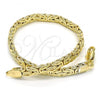Oro Laminado Basic Bracelet, Gold Filled Style Polished, Golden Finish, 03.145.0008.08