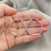 Sterling Silver Medium Hoop, Diamond Cutting Finish, Silver Finish, 02.389.0175.30