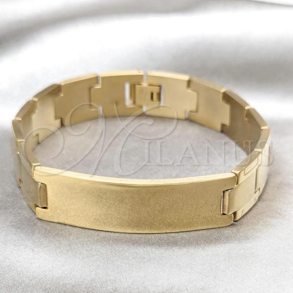 Stainless Steel Solid Bracelet, Polished, Golden Finish, 03.63.22954.08