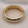Oro Laminado Individual Bangle, Gold Filled Style Chunky Design, Polished, Golden Finish, 07.307.0022.05
