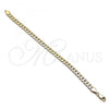 Oro Laminado Basic Bracelet, Gold Filled Style Polished, Golden Finish, 04.319.0013.08