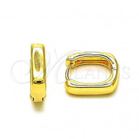 Oro Laminado Huggie Hoop, Gold Filled Style Polished, Golden Finish, 02.195.0185.12