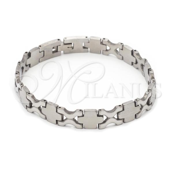 Stainless Steel Solid Bracelet, Polished, Steel Finish, 03.63.1484.08