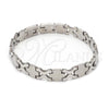 Stainless Steel Solid Bracelet, Polished, Steel Finish, 03.63.1484.08