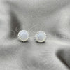 Sterling Silver Stud Earring, with Ivory Pearl, Polished, Silver Finish, 02.399.0053