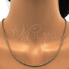 Oro Laminado Basic Necklace, Gold Filled Style Rope Design, Polished, Golden Finish, 04.64.0001.24