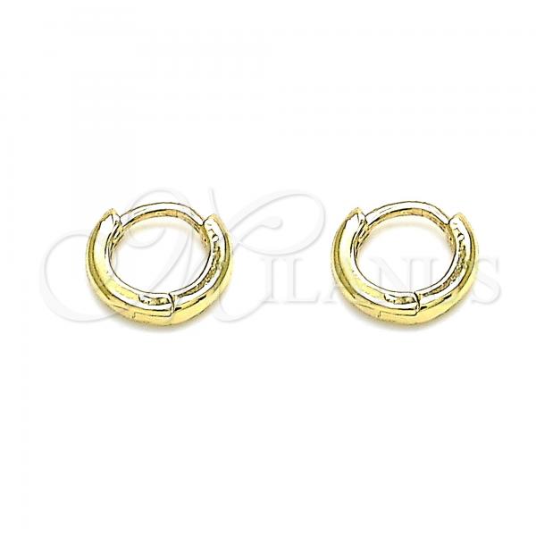 Oro Laminado Huggie Hoop, Gold Filled Style Polished, Golden Finish, 02.156.0564.10