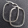 Sterling Silver Medium Hoop, Diamond Cutting Finish, Silver Finish, 02.389.0149.40