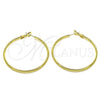 Oro Laminado Large Hoop, Gold Filled Style Polished, Golden Finish, 02.93.0004.50