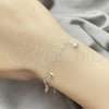 Sterling Silver Charm Bracelet, Dolphin Design, Polished, Silver Finish, 03.409.0018.07