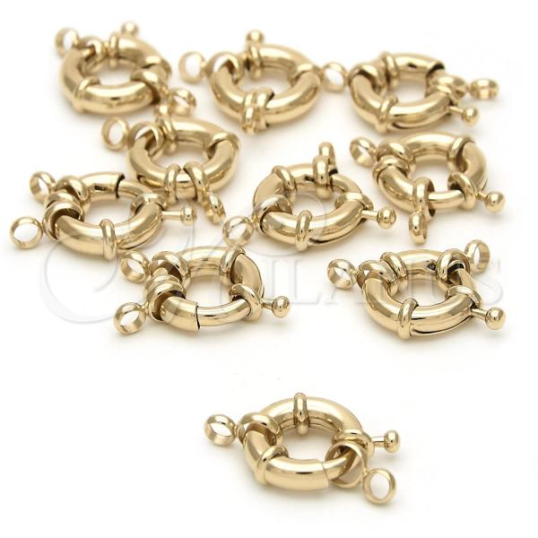 Oro Laminado Lock, Gold Filled Style Polished, Golden Finish, 12.63.0018