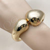 Oro Laminado Individual Bangle, Gold Filled Style Teardrop Design, Polished, Golden Finish, 07.215.0005.05